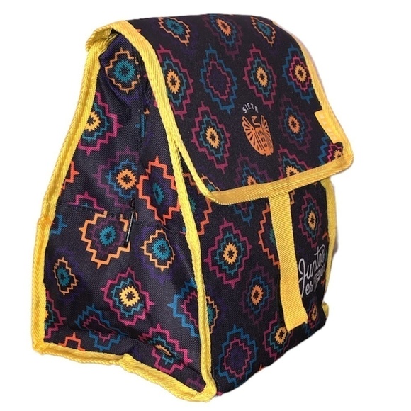 SIETE Lunch Bag O/S Yellow Red Blue Multicolor Unisex Insulated - Picture 2 of 10